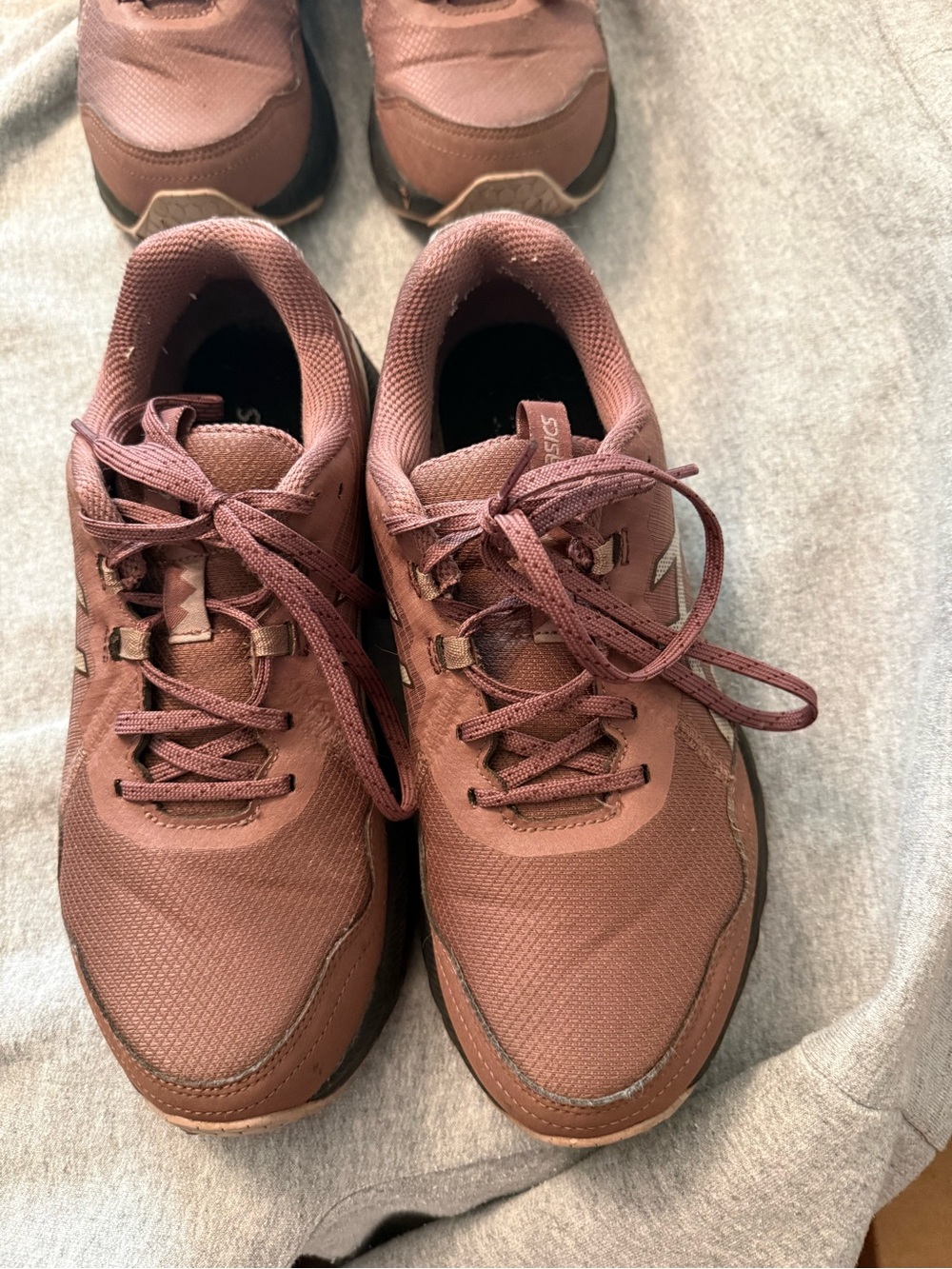 2 Pair of Asics Venture 10 Women's Mauve/Pink Athletic Sneakers
